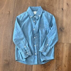 J. Crew Kids Denim Blue Button-Down Shirt